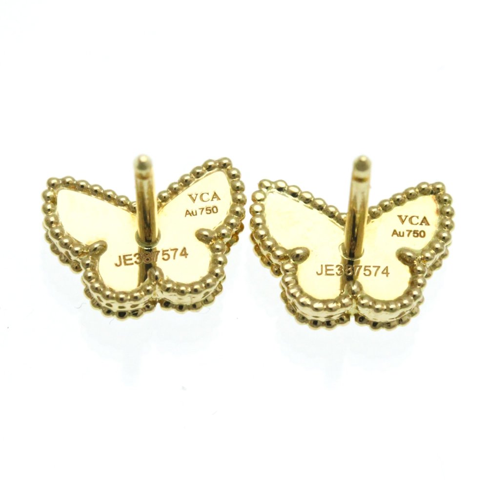 VAN CLEEF & ARPELS 18k Yellow Gold Pearl Earrings - Picture 3 of 9